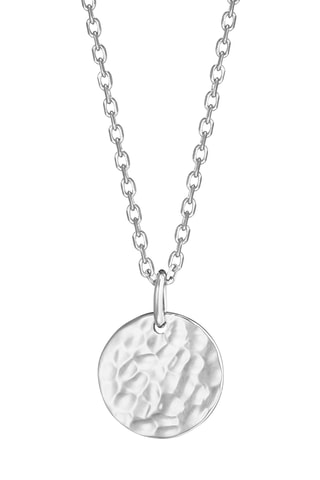 Collier personnalisable Petit Disque Martelé - Argent ou plaqué or jaune ou plaqué or rose