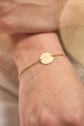 Bracelet personnalisable Pastille - Argent ou plaqué or jaune ou plaqué or rose