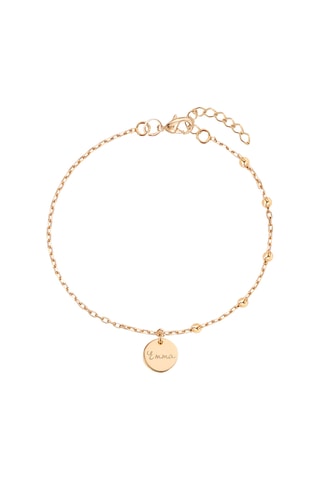 Bracelet personnalisable Pastille - Plaqué or