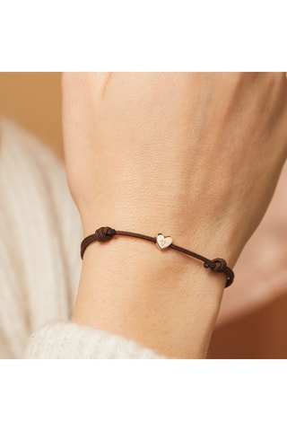 Bracelet personnalisable Coeur - Argent doré à l'or ou doré à l'or rose