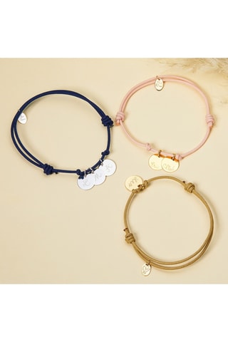 Bracelet personnalisable Prénom - Argent doré à l'or ou doré à l'or rose