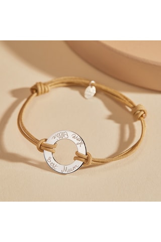 Bracelet personnalisable Eternity  - Argent ou plaqué or jaune ou plaqué or rose