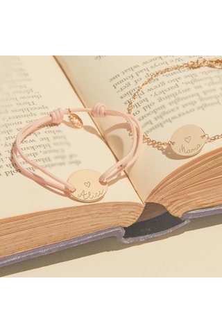 Bracelet personnalisable Pastille - Argent ou plaqué or jaune ou plaqué or rose