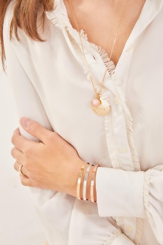 Jonc ouvert personnalisable - Plaqué or jaune ou plaqué or rose