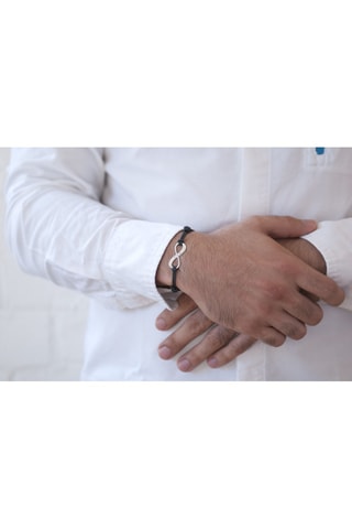 Bracelet personnalisable Infinity - Argent