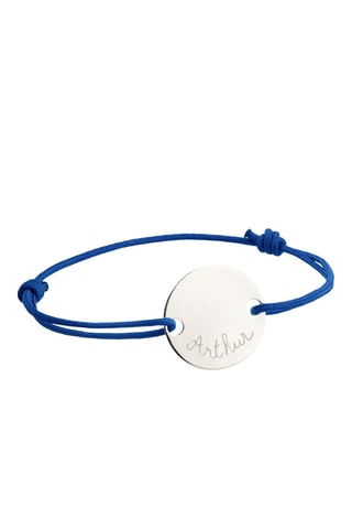 Bracelet personnalisable Grande Pastille - Argent