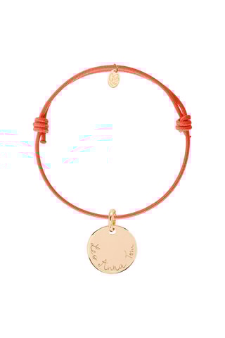 Bracelet personnalisable  Médaille - Argent ou plaqué or jaune ou plaqué or rose