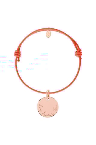 Bracelet personnalisable  Médaille - Argent ou plaqué or jaune ou plaqué or rose