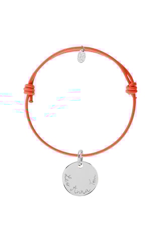 Bracelet personnalisable  Médaille - Argent ou plaqué or jaune ou plaqué or rose