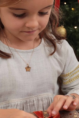 Collier personnalisable Etoile - Argent ou plaqué or jaune ou plaqué or rose