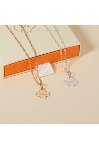 Collier personnalisable Croix Romane - Argent ou doré à l'or