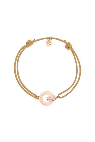 Bracelet personnalisable Mini Anneaux Entrelacées - Argent ou doré à l'or ou doré à l'or rose