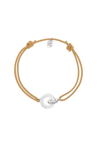 Bracelet personnalisable Mini Anneaux Entrelacées - Argent ou doré à l'or ou doré à l'or rose