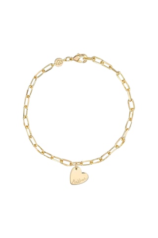 Bracelet personnalisable Coeur - Argent ou doré à l'or