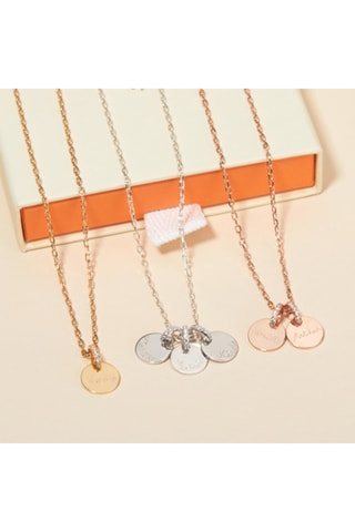 Collier personnalisable - Argent ou doré à l'or ou doré à l'or rose