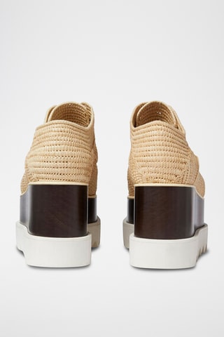 Platform Derby’s met Hak - Beige