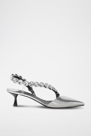 Lakpumps - Zilverkleurig