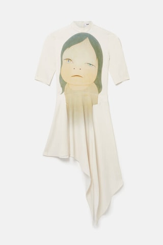 Asymmetrische Jurk - Ecru