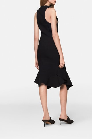 Mouwloze midi-jurk - Zwart