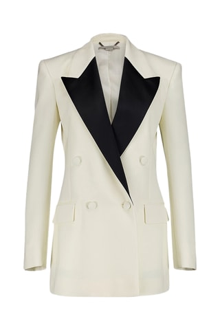 Wollen Colbert - Wit