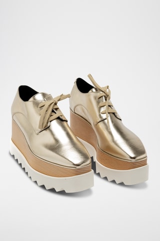 Platform Derby's - Goudkleurig