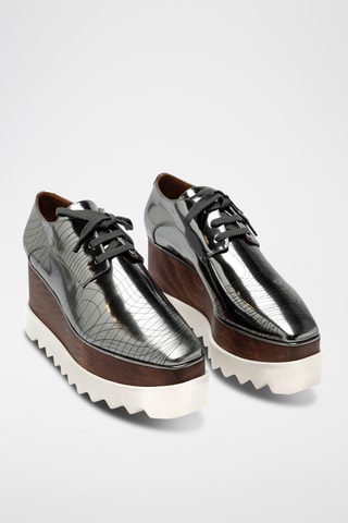 Platform Derby's - Zilverkleurig