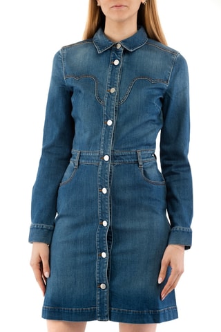 Blouse-jurk - Denimblauw