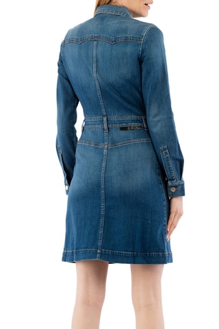 Blouse-jurk - Denimblauw