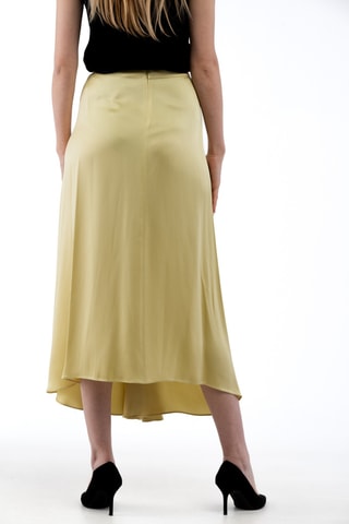 Lange Rok Hoge Taille - Zachtgeel