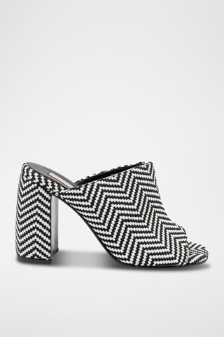 Muiltjes met Hak - Zwart en Wit