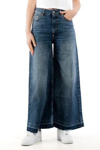 Jeans wide legs - Blauw