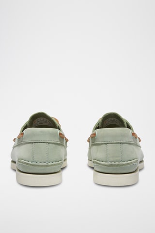 Leren Bootschoenen - Lichtgroen