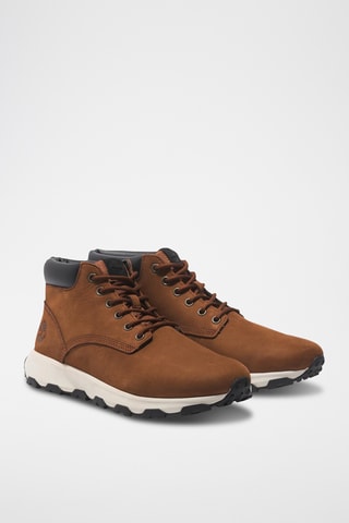 Hoge Nubuck Sneakers - Bruin