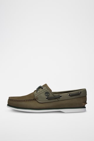 Leren Bootschoenen - Kaki