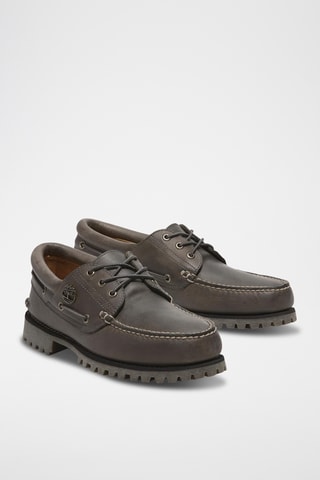 Leren Bootschoenen - Grijs