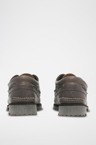 Leren Bootschoenen - Grijs