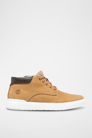 Hoge Leren Sneakers - Beige
