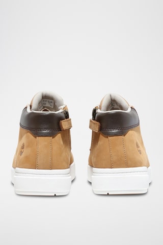 Hoge Leren Sneakers - Beige