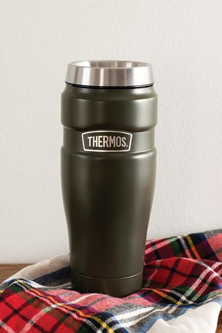 Caneca de viagem isotérmica Thermos em aço inoxidável King - 0,47 l