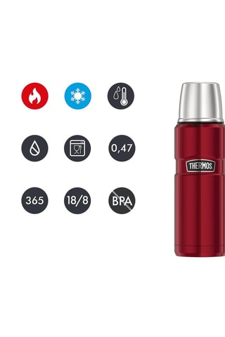 Garrafa isotérmica em aço inoxidável King - 47 cl