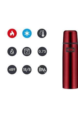 Garrafa isotérmica em aço inoxidável FBB Thermos - 75 cl