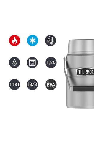 Recipiente em aço inoxidável King - 1,2 l