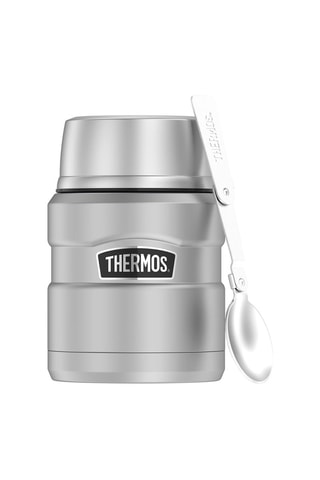 Recipiente isotérmico para alimentos e colher em aço inoxidável King - 45 cl