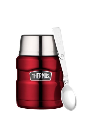 Recipiente isotérmico e colher de aço inoxidável King - 470 ml