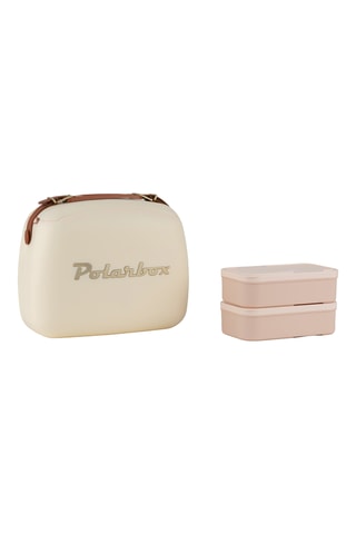Glacière Coolerbag - Beige et rose - 6 l
