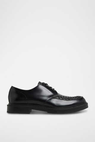 Derbys vernis en cuir Rocco - Noir