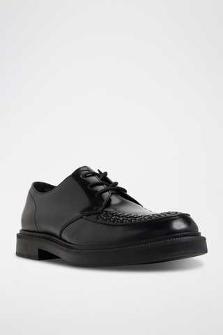 Derbys vernis en cuir Rocco - Noir