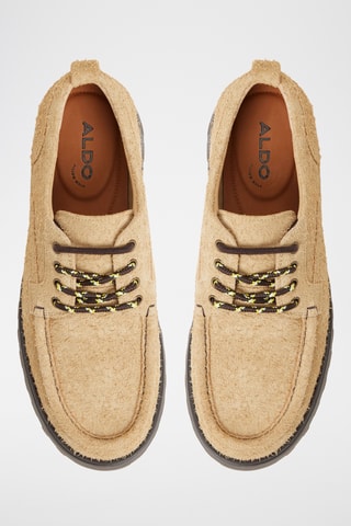 Derbys montants en cuir Bastian - Beige