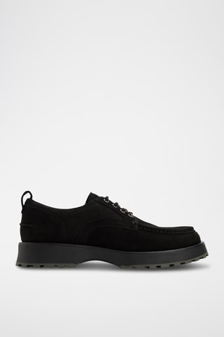 Derbys plateformes en cuir Bastian - Noir