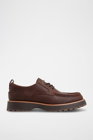 Derbys plateformes en cuir Bastian - Marron